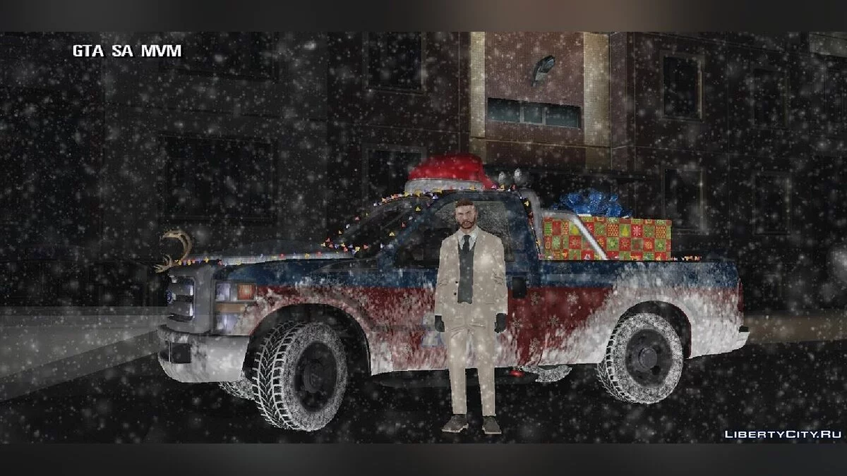 Ford F-350 Winter (Зимняя версия) / GTA San Andreas (iOS, Android)