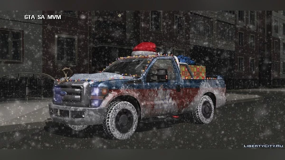 Ford F-350 Winter (Зимняя версия) / GTA San Andreas (iOS, Android)