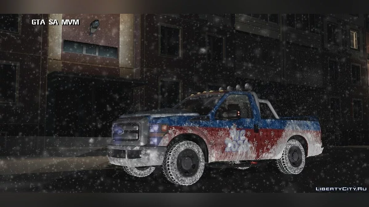 Ford F-350 Winter (Зимняя версия) / GTA San Andreas (iOS, Android)
