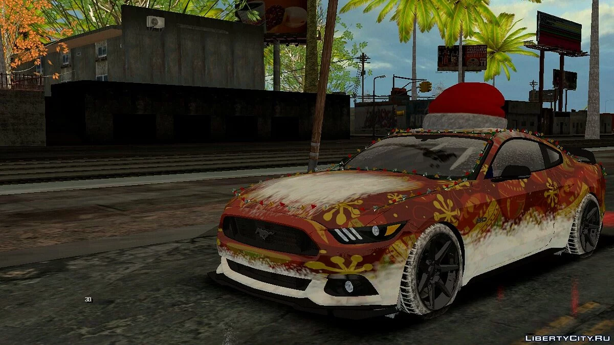 Ford Mustang GT 2015 (Зимняя версия) / GTA San Andreas (iOS, Android)