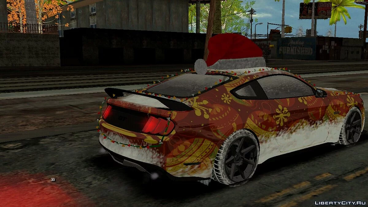 Ford Mustang GT 2015 (Зимняя версия) / GTA San Andreas (iOS, Android)