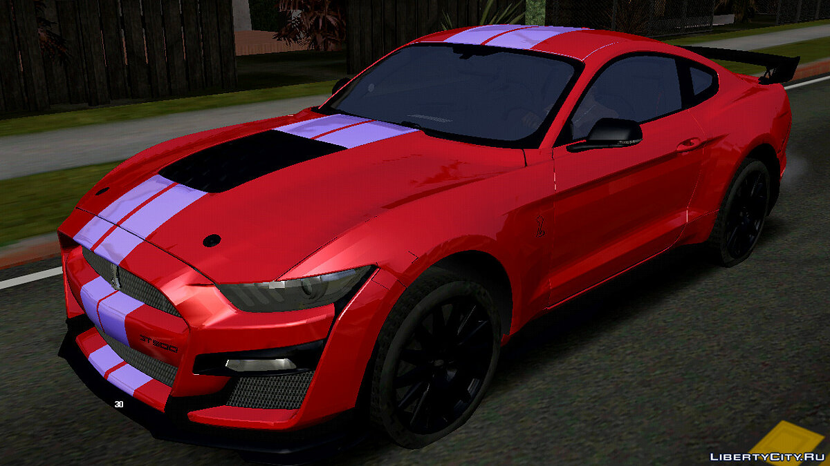 Скачать 2020 Ford Mustang Shelby GT 500 (только DFF) для GTA San Andreas  (iOS, Android)