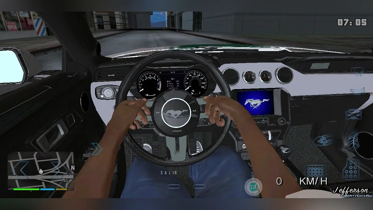 Ford Mustang GT Dubai Police 2019 / GTA San Andreas (iOS, Android)