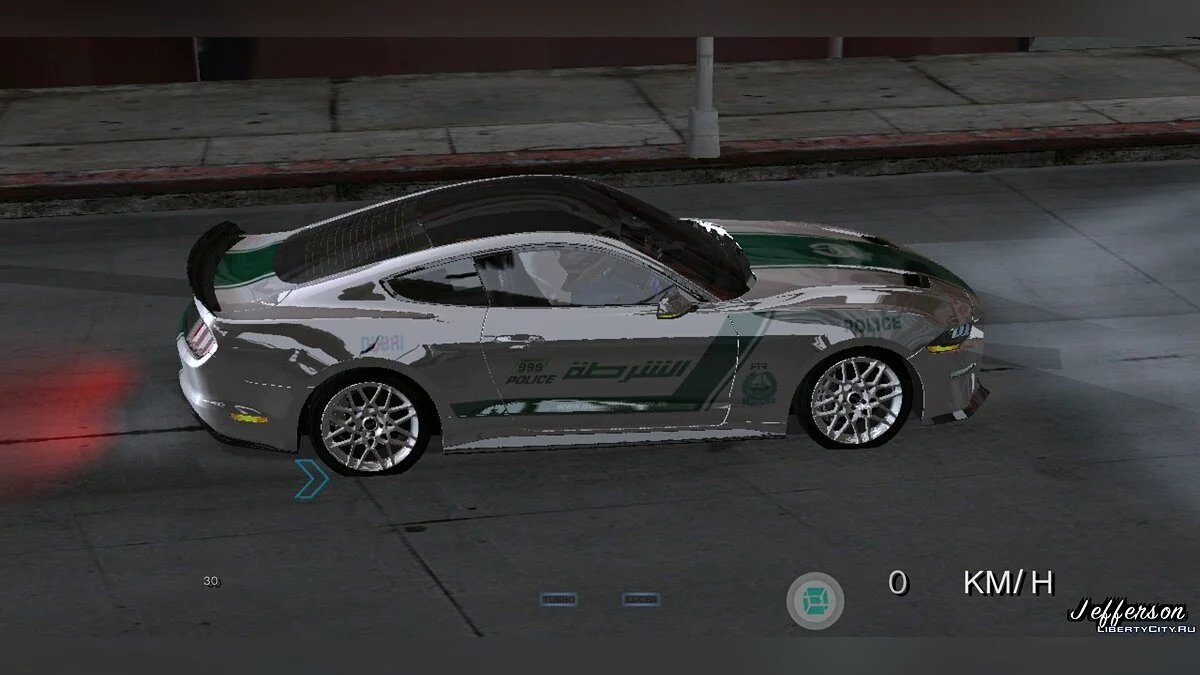Ford Mustang GT Dubai Police 2019 / GTA San Andreas (iOS, Android)