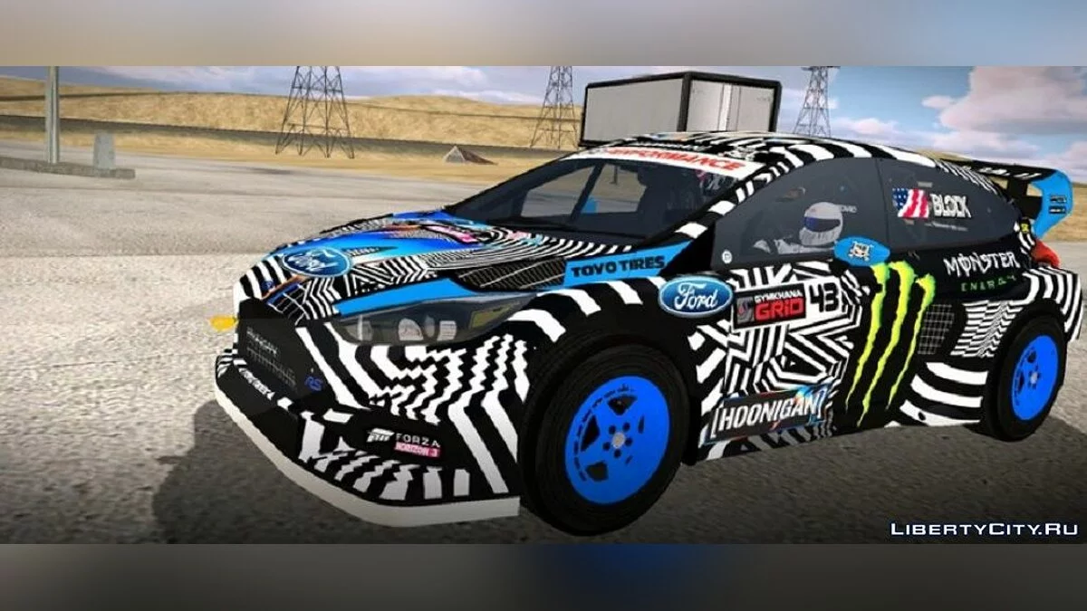 Ford Focus RS RX [Gymkhana 9] / GTA San Andreas (iOS, Android)