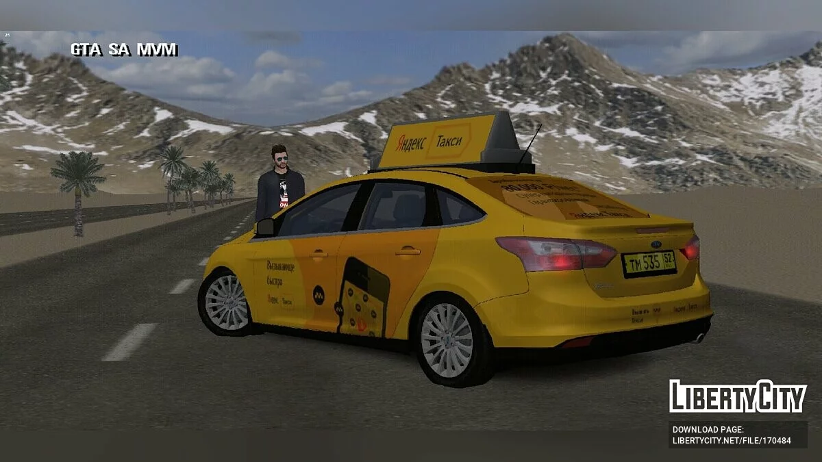 Ford Focus 3 Yandex Taxi / GTA San Andreas (iOS, Android)