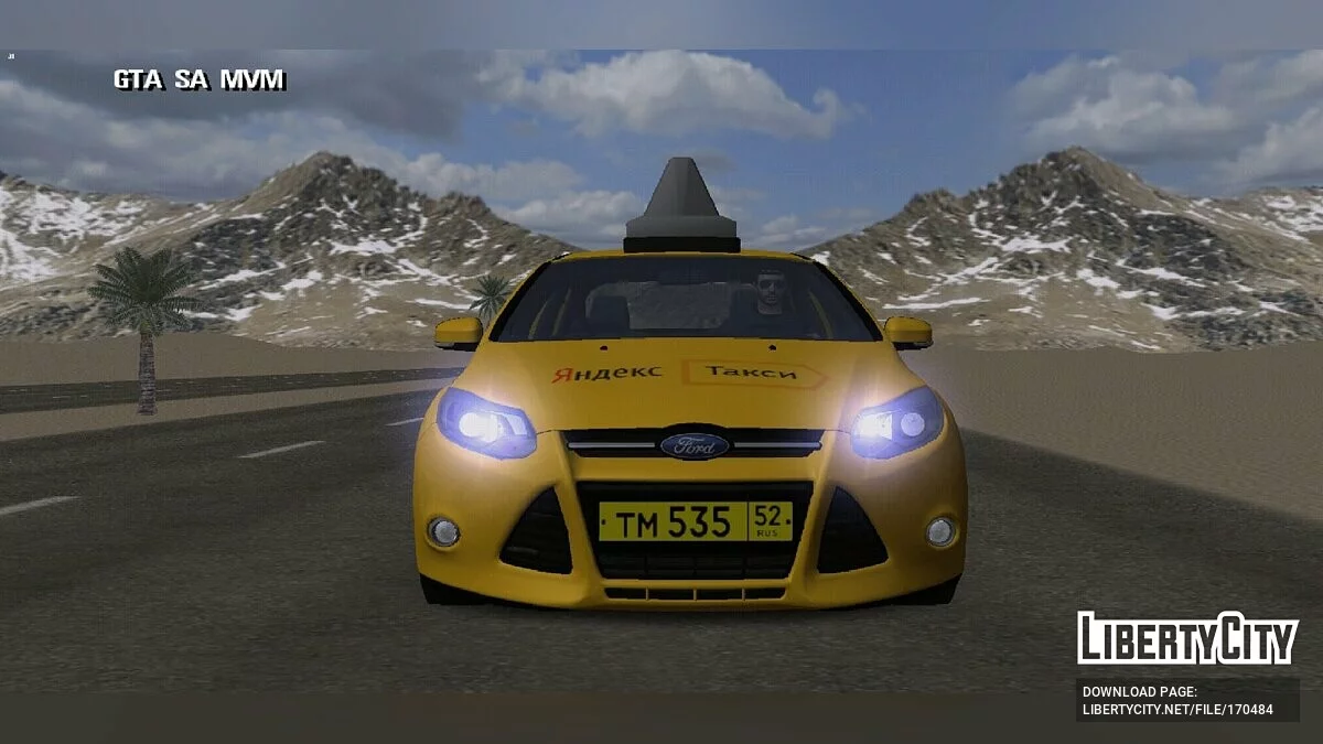 Ford Focus 3 Yandex Taxi / GTA San Andreas (iOS, Android)