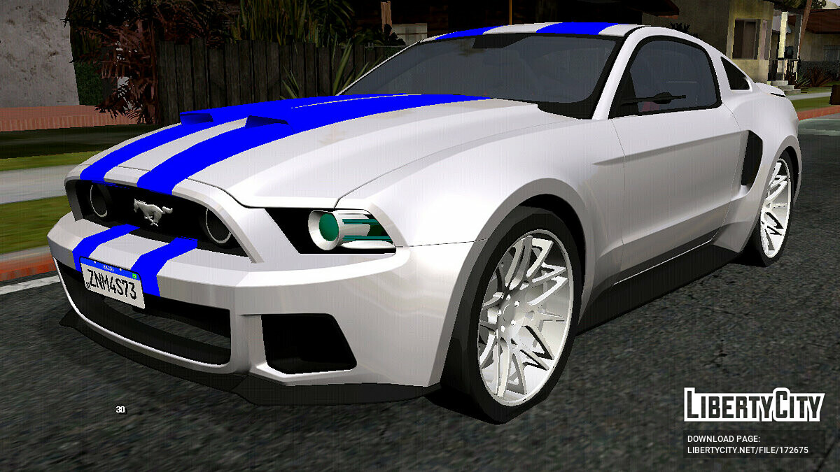 Скачать Ford Mustang GT 2014 (только DFF) для GTA San Andreas (iOS, Android)