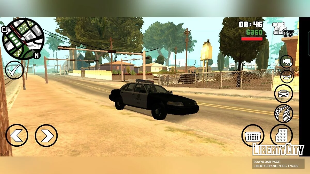 LAPD Ford Crown Victoria 2003 / GTA San Andreas (iOS, Android)