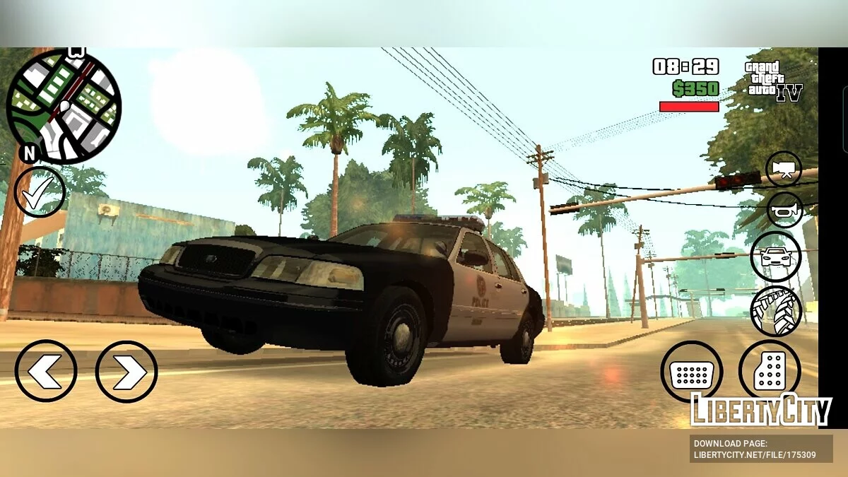 LAPD Ford Crown Victoria 2003 / GTA San Andreas (iOS, Android)