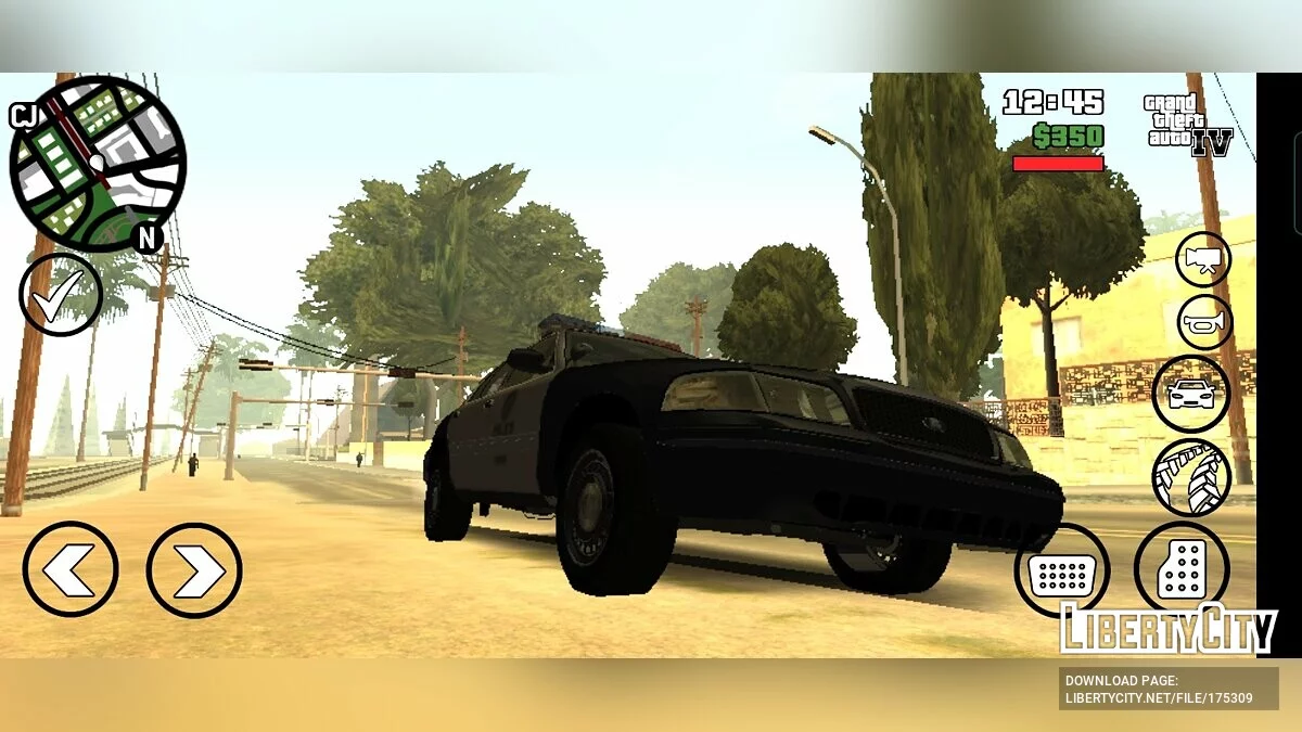 LAPD Ford Crown Victoria 2003 / GTA San Andreas (iOS, Android)
