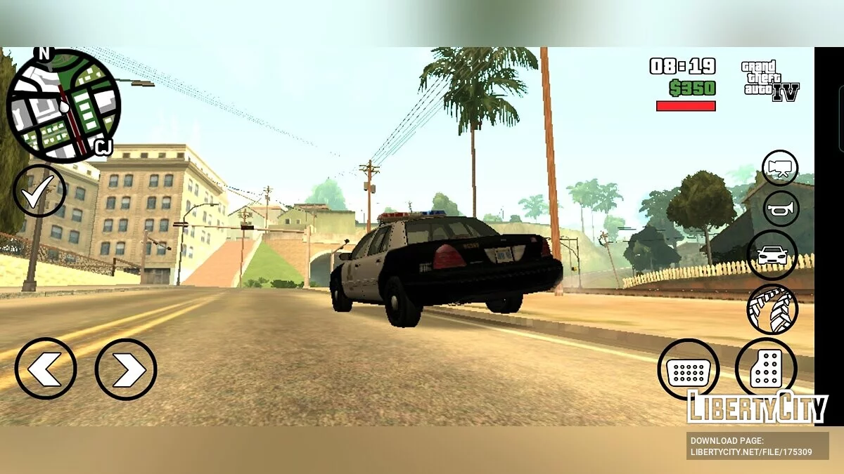 LAPD Ford Crown Victoria 2003 / GTA San Andreas (iOS, Android)