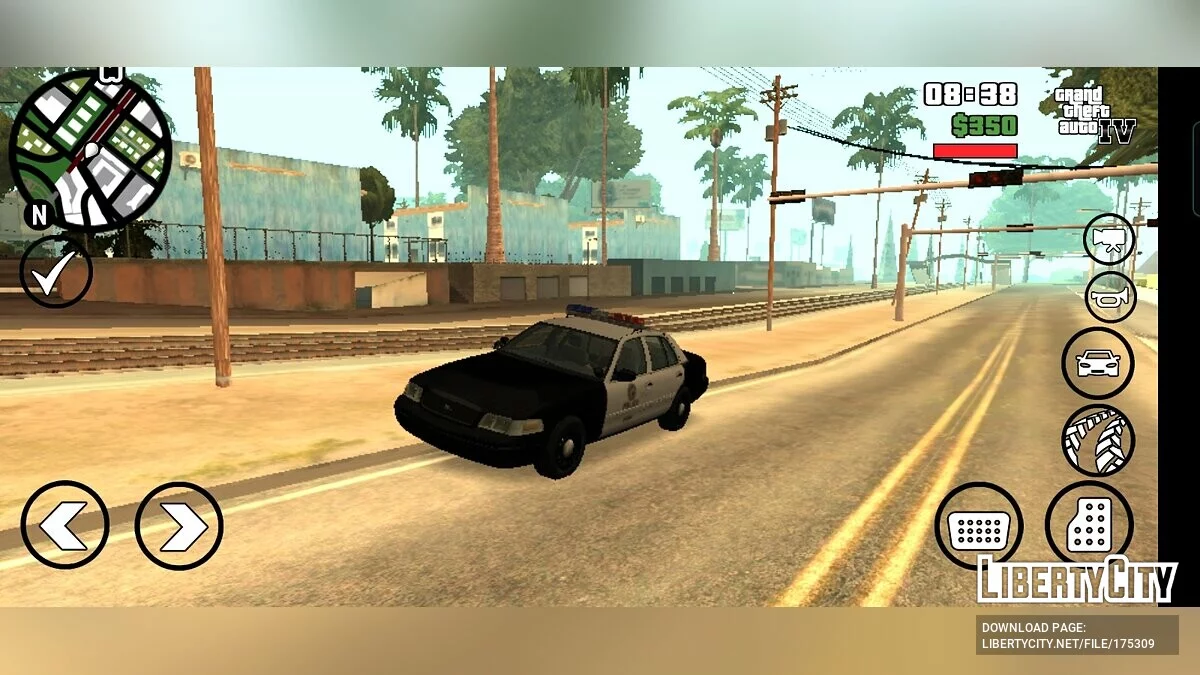 LAPD Ford Crown Victoria 2003 / GTA San Andreas (iOS, Android)