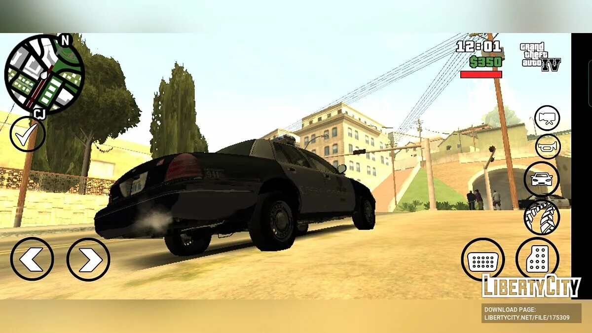LAPD Ford Crown Victoria 2003 / GTA San Andreas (iOS, Android)