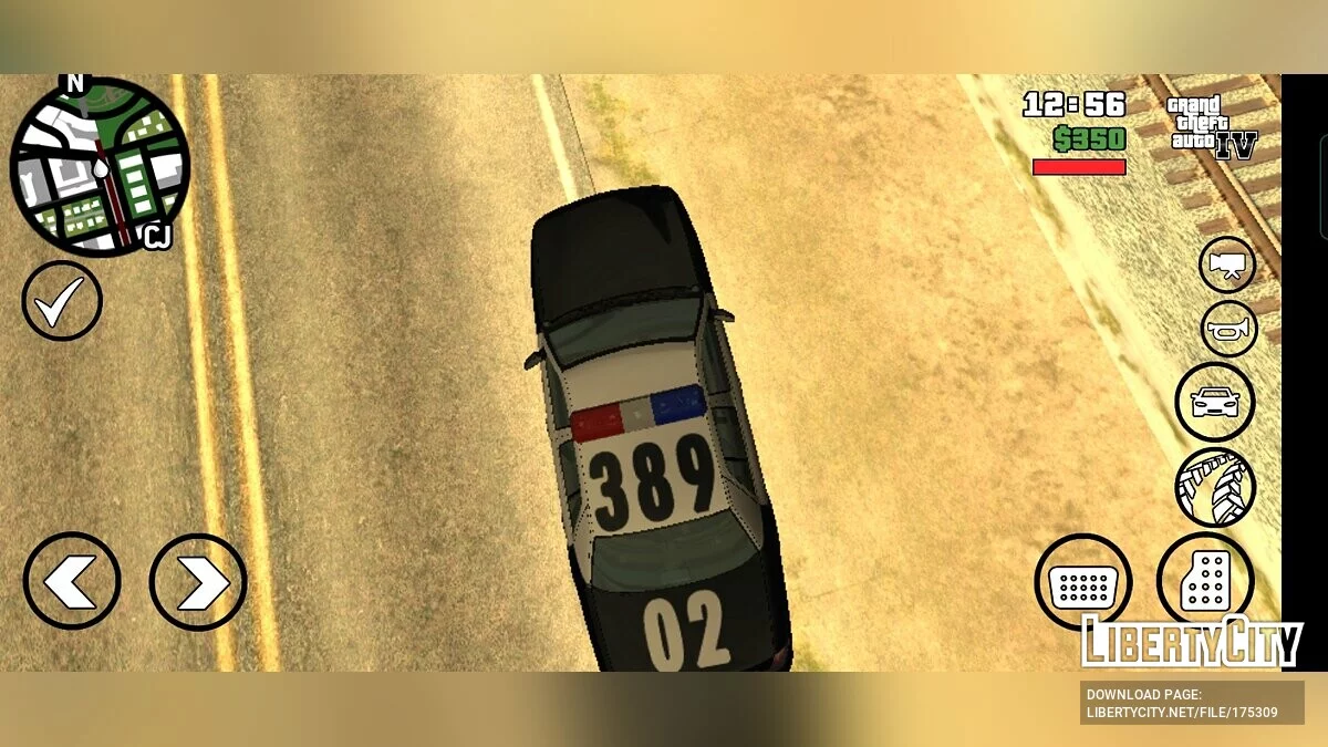 LAPD Ford Crown Victoria 2003 / GTA San Andreas (iOS, Android)