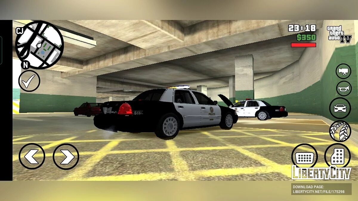 LAPD Ford Crown Victoria 2007 / GTA San Andreas (iOS, Android)