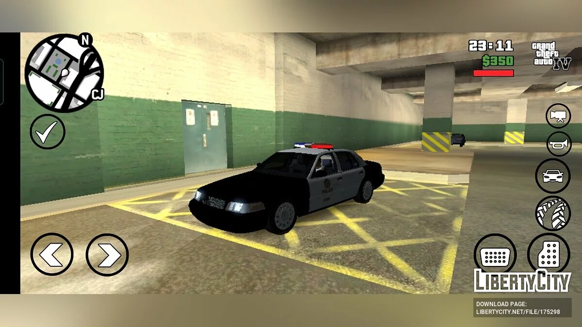 LAPD Ford Crown Victoria 2007 / GTA San Andreas (iOS, Android)
