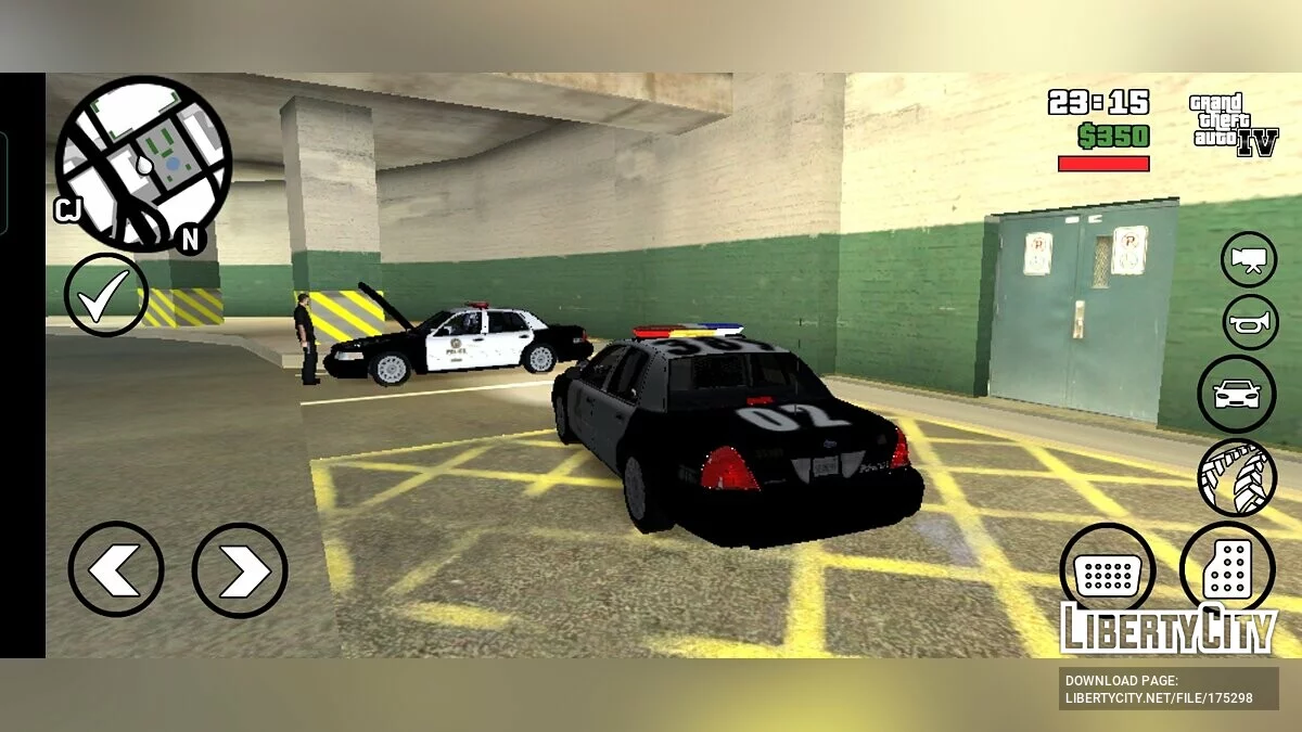 LAPD Ford Crown Victoria 2007 / GTA San Andreas (iOS, Android)