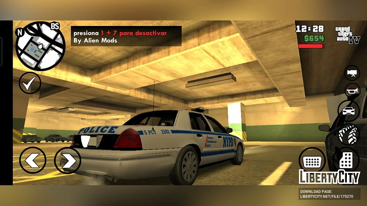 NYPD Crown Victoria 2009 / GTA San Andreas (iOS, Android)