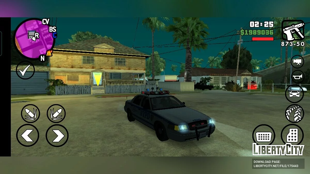 NYPD Ford Crown Victoria / GTA San Andreas (iOS, Android)