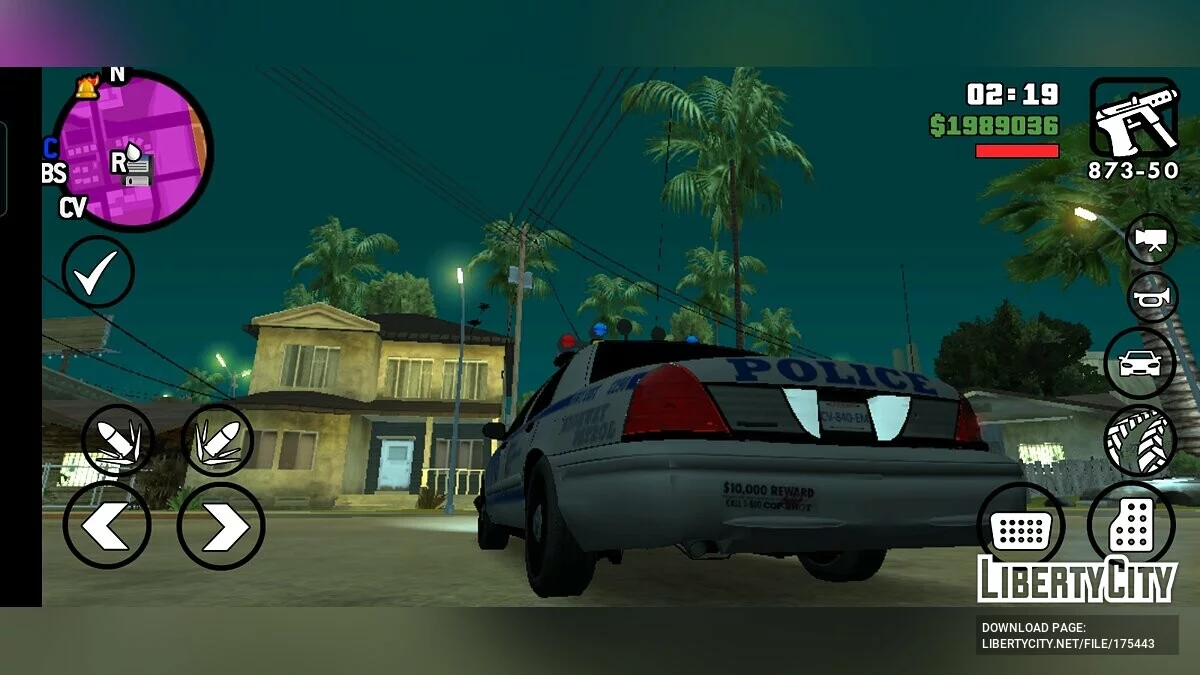 NYPD Ford Crown Victoria / GTA San Andreas (iOS, Android)