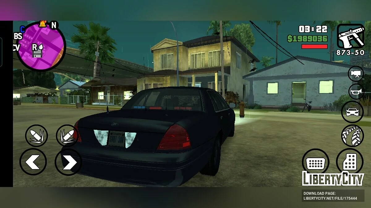 Ford Crown Victoria Немаркированная (New York) / GTA San Andreas (iOS, Android)