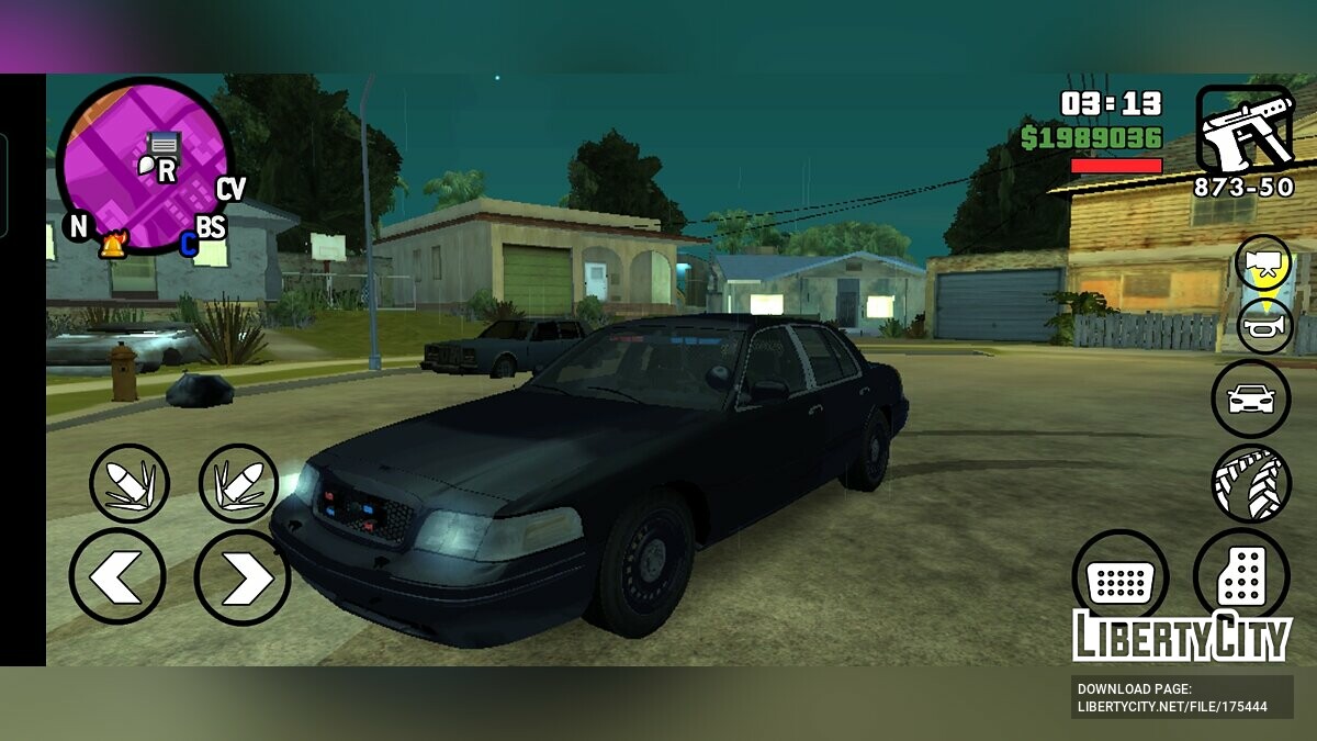 Скачать Ford Crown Victoria Немаркированная (New York) для GTA San Andreas  (iOS, Android)