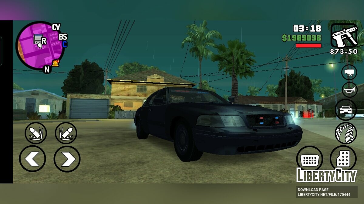 Скачать Ford Crown Victoria Немаркированная (New York) для GTA San Andreas  (iOS, Android)