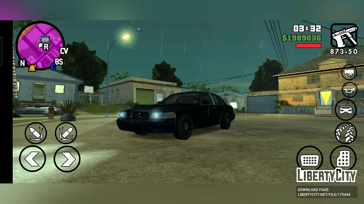 Ford Crown Victoria Немаркированная (New York) / GTA San Andreas (iOS, Android)