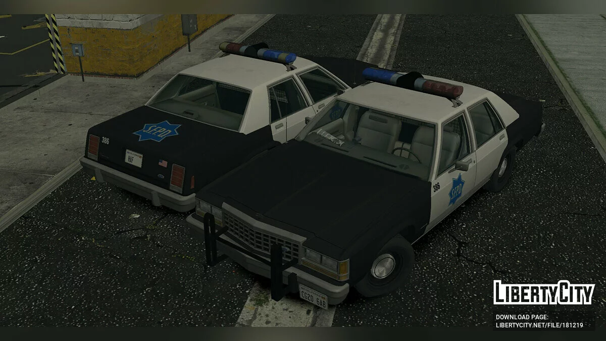 Сборник полицейских машин Ford LTD Crown Victoria '87 / GTA San Andreas (iOS, Android)