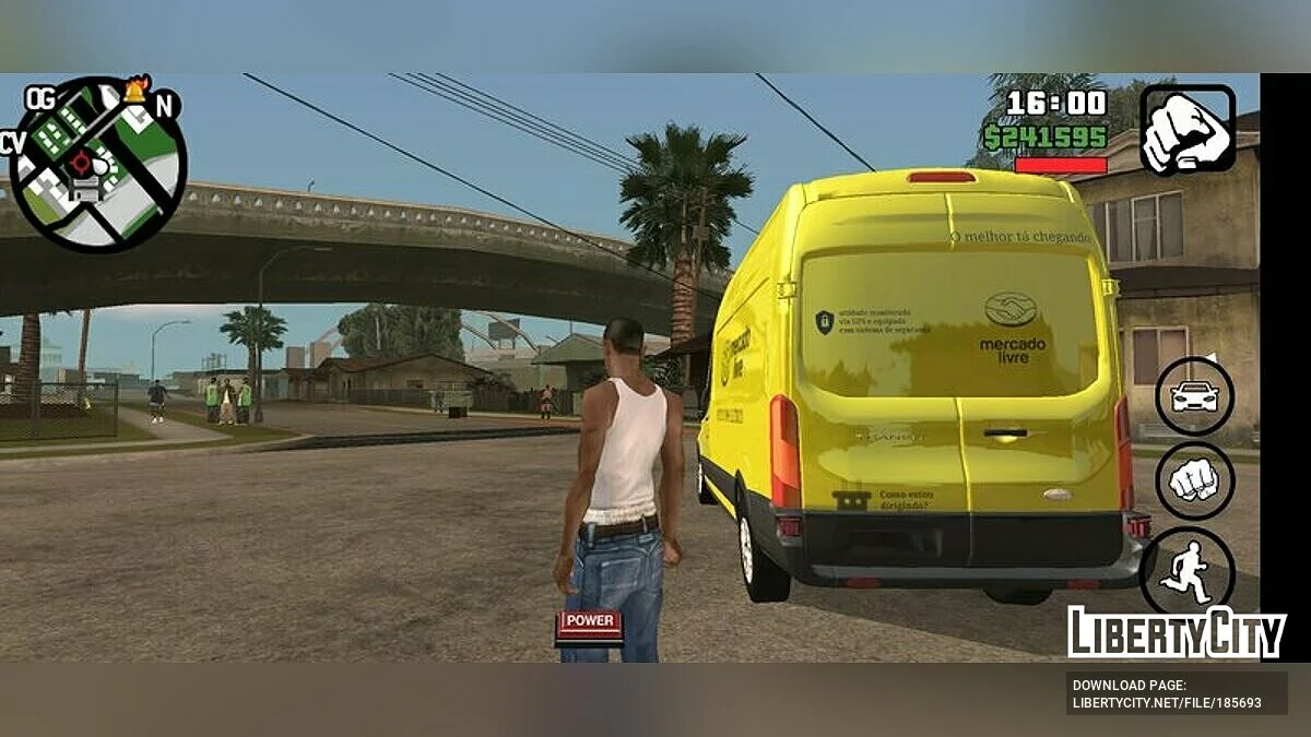Ford Transit Mercado Livre Carro / GTA San Andreas (iOS, Android)