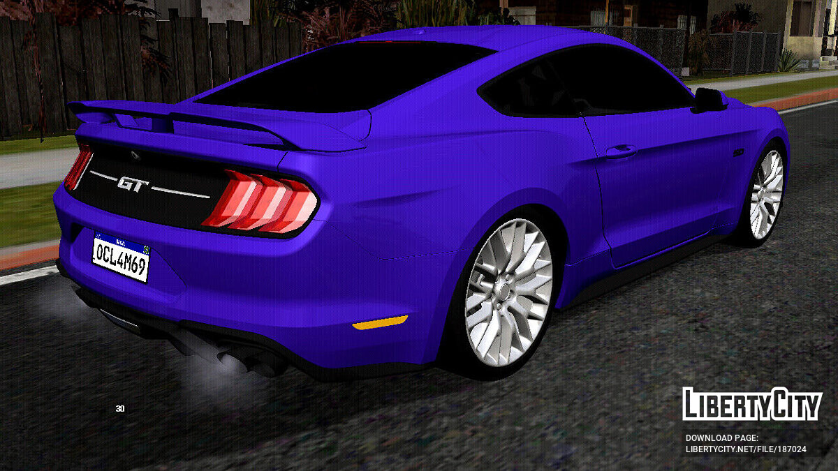 Скачать Ford Mustang GT 2018 (только DFF) для GTA San Andreas (iOS, Android)