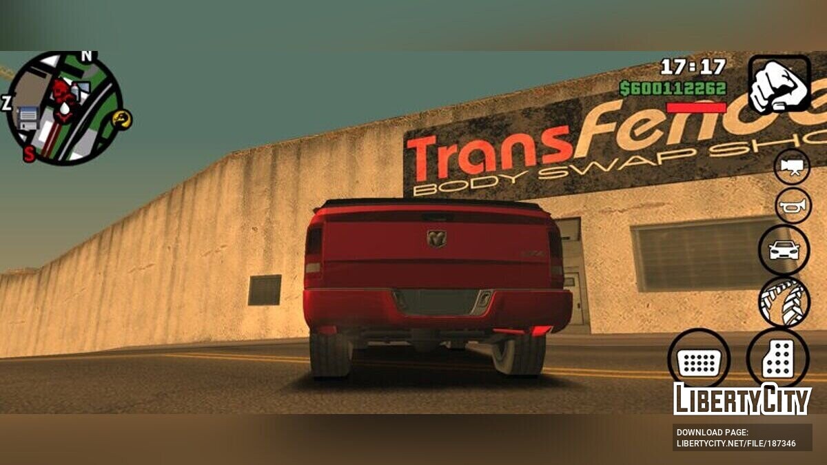 Скачать Dodge Ram Express 2012 для GTA San Andreas (iOS, Android)