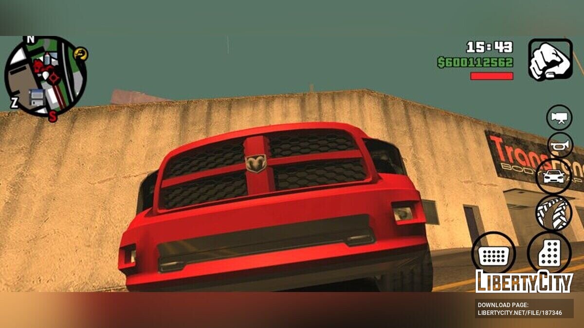 Скачать Dodge Ram Express 2012 для GTA San Andreas (iOS, Android)