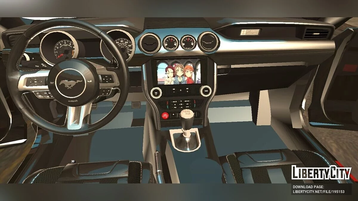 Ford Mustang GT Liberty Walk 2015 / GTA San Andreas (iOS, Android)