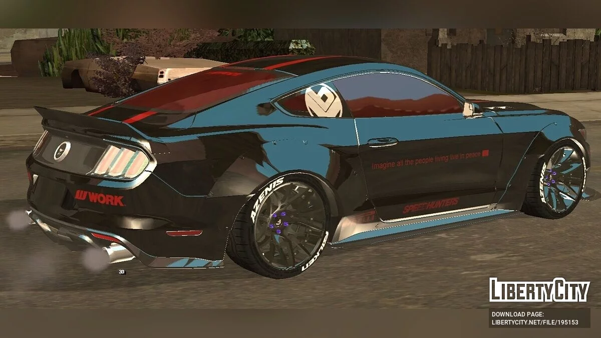 Ford Mustang GT Liberty Walk 2015 / GTA San Andreas (iOS, Android)