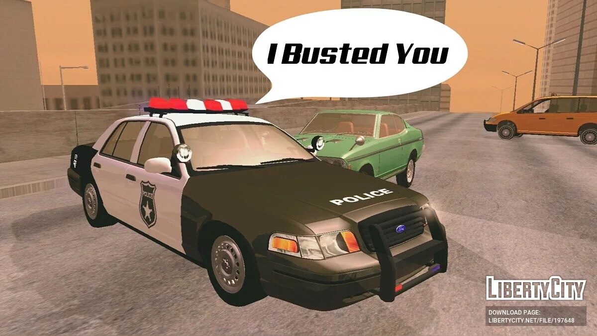 Ford Crown Victoria Полицейская (только DFF) / GTA San Andreas (iOS, Android)