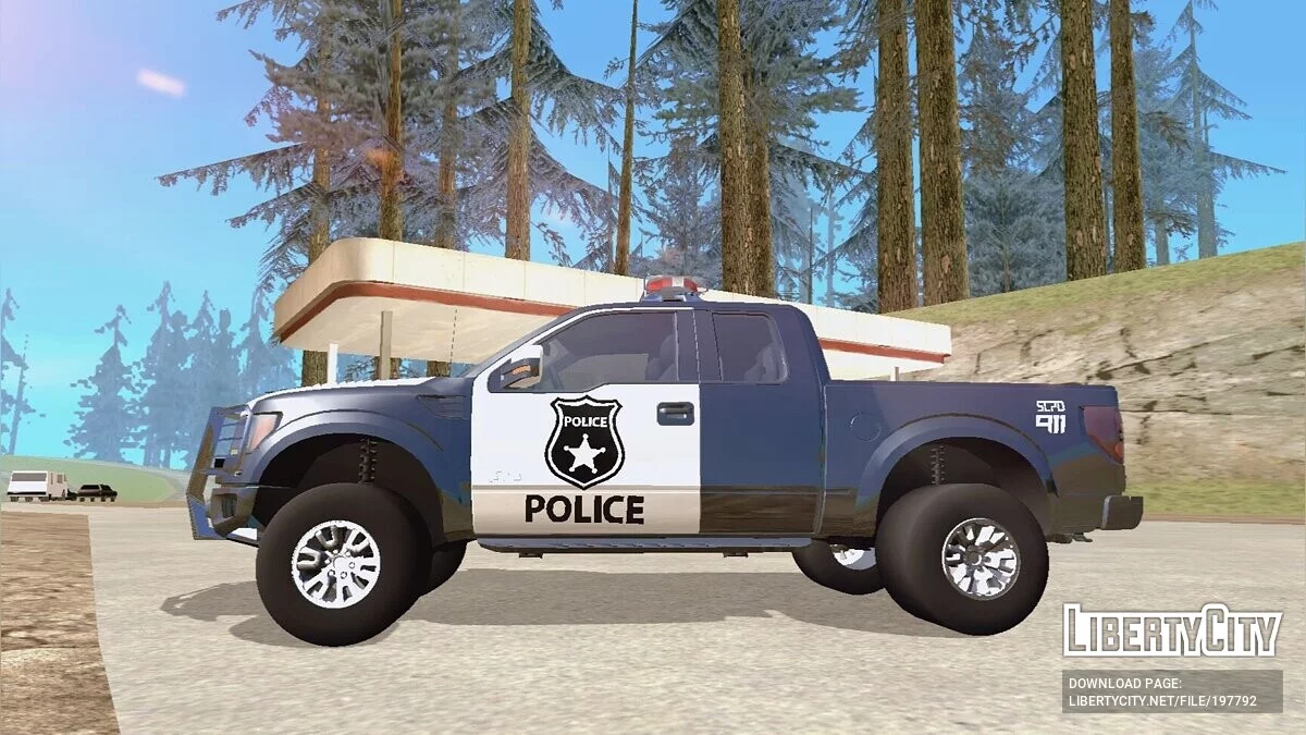 Ford F-150 SVT RAPTOR Полиция / GTA San Andreas (iOS, Android)