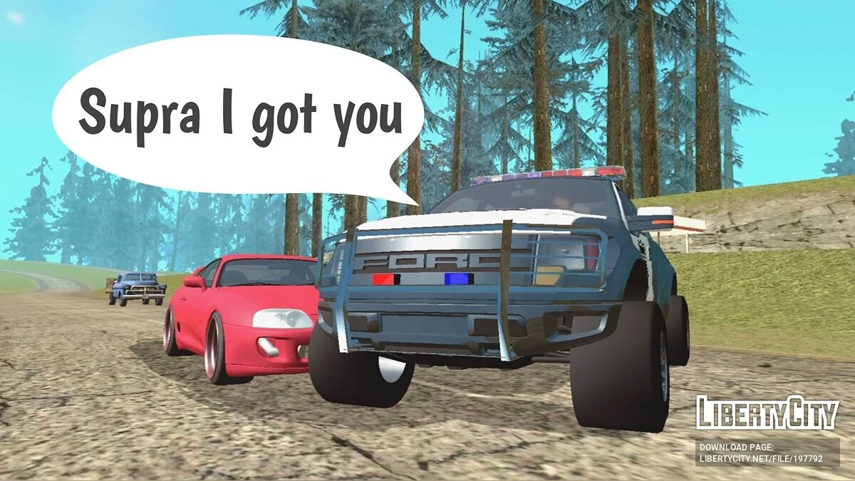 Ford F-150 SVT RAPTOR Полиция / GTA San Andreas (iOS, Android)