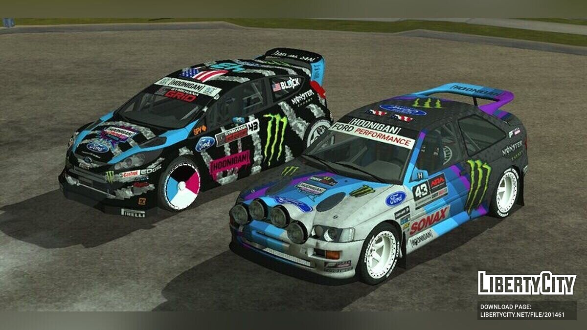 Скачать Ford Escort Cosworth Ken Block для GTA San Andreas (iOS, Android)