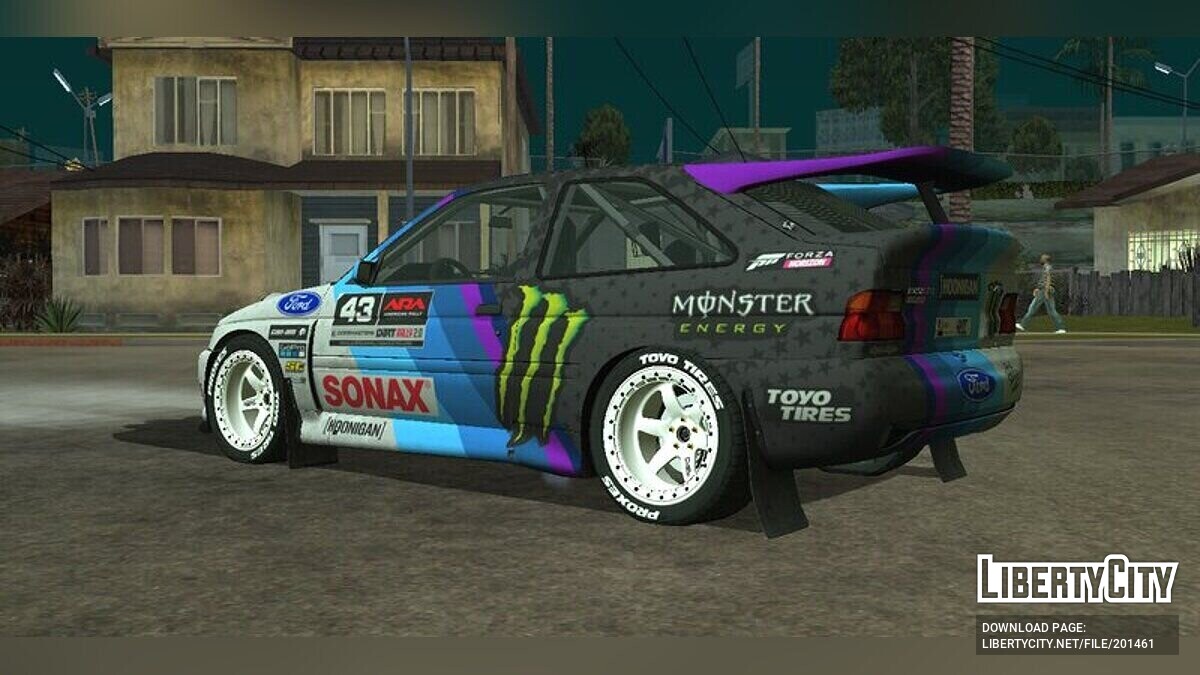 Скачать Ford Escort Cosworth Ken Block для GTA San Andreas (iOS, Android)