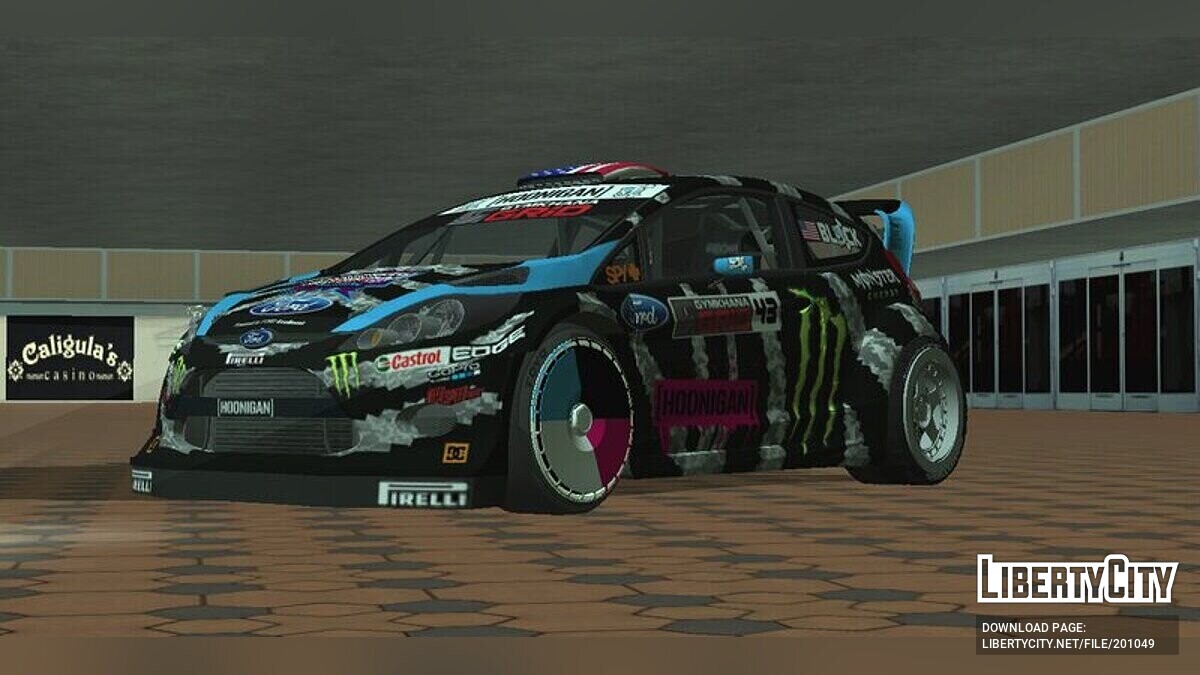 Скачать Ford Fiesta RS Ken Block Gymkhana GRiD 2014 для GTA San Andreas  (iOS, Android)