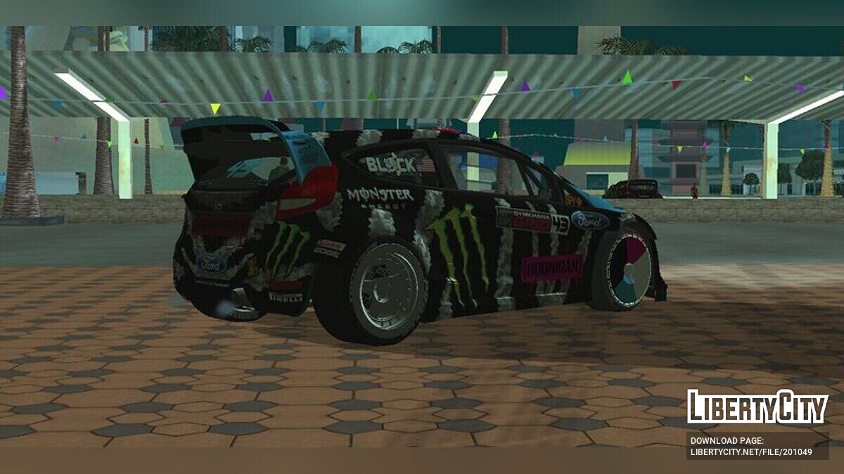 Скачать Ford Fiesta RS Ken Block Gymkhana GRiD 2014 для GTA San Andreas  (iOS, Android)