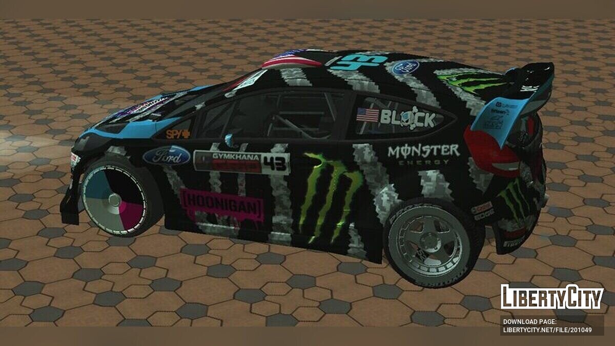 Скачать Ford Fiesta RS Ken Block Gymkhana GRiD 2014 для GTA San Andreas  (iOS, Android)