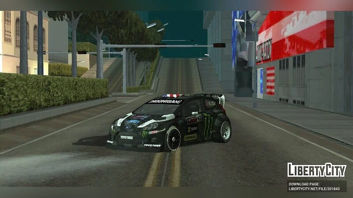 Ford Fiesta ST RX43 GYMKHANA 8 V3 KEN BLOCK / GTA San Andreas (iOS, Android)