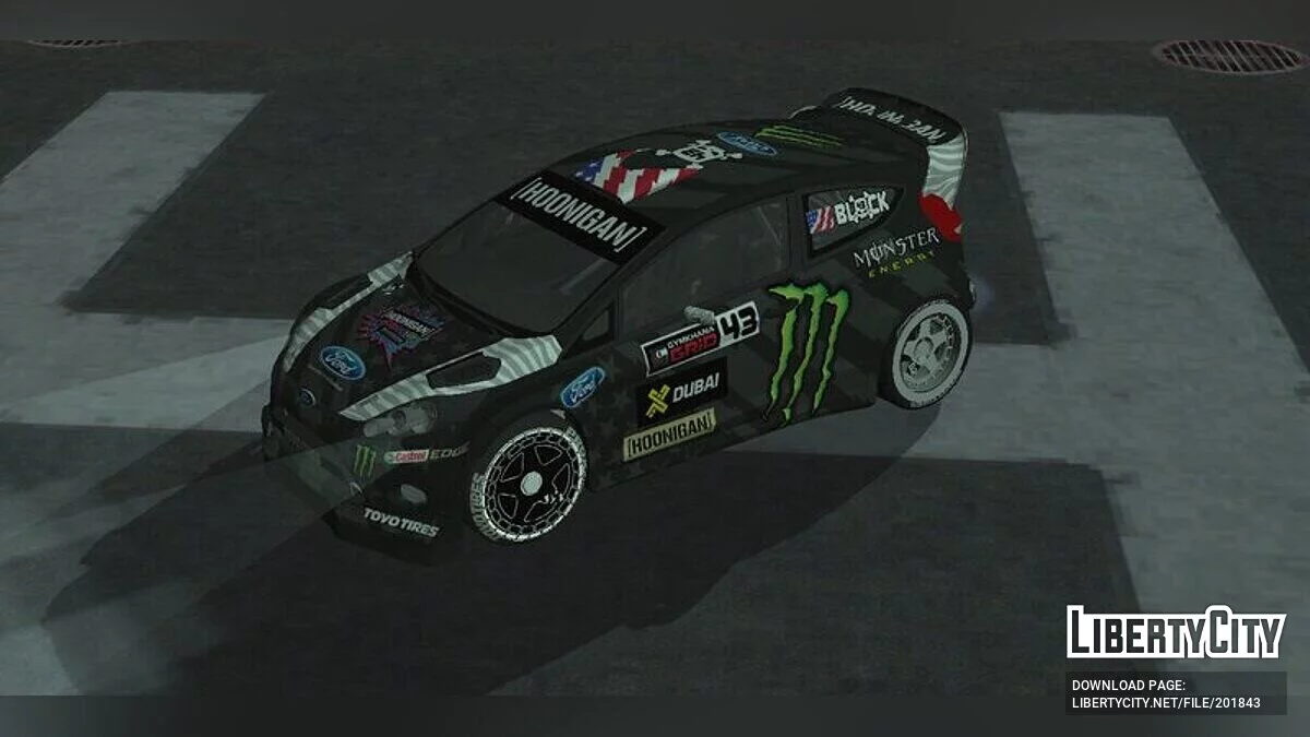 Ford Fiesta ST RX43 GYMKHANA 8 V3 KEN BLOCK / GTA San Andreas (iOS, Android)