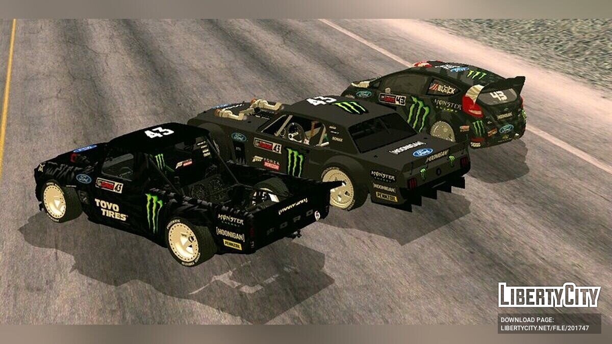 Скачать Ford Mustang (HOONICORN) Ken Block Gymkhana 10 для GTA San Andreas  (iOS, Android)