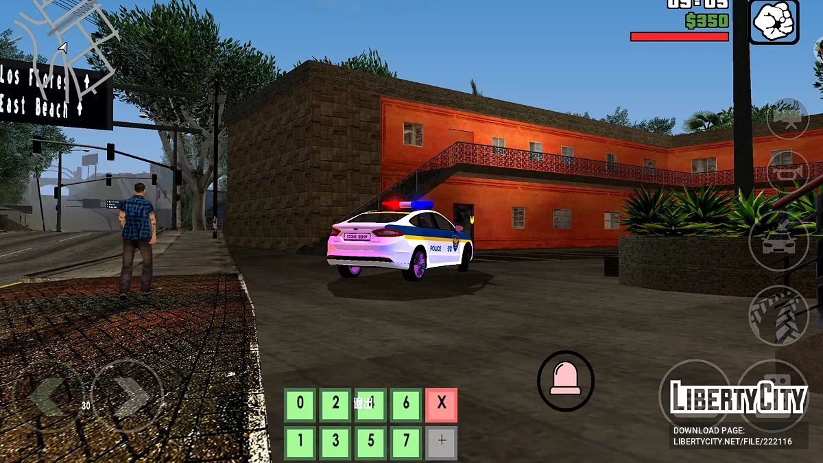 2012 Ford Mondeo Korean Police / GTA San Andreas (iOS, Android)