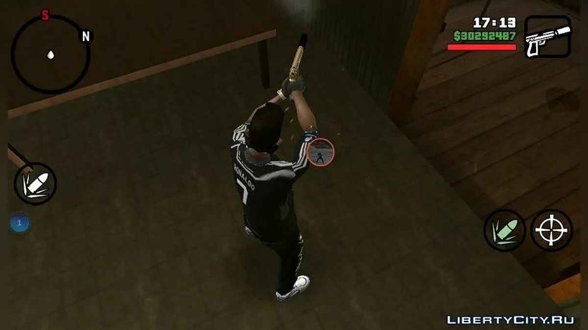 Golden Silenced 9mm (только DFF) / GTA San Andreas (iOS, Android)