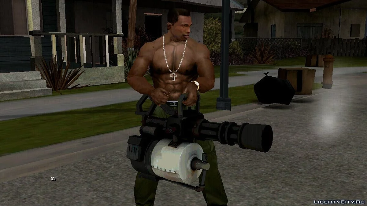 Миниган из Team Fortress 2 / GTA San Andreas (iOS, Android)